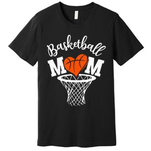 Basketball Game Day Vibes Mom Life Game Day Premium T-Shirt