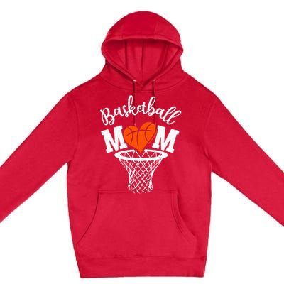 Basketball Game Day Vibes Mom Life Game Day Premium Pullover Hoodie