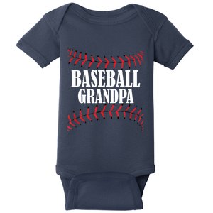 Baseball Grandpa Design Baseball Grandfather Baby Bodysuit