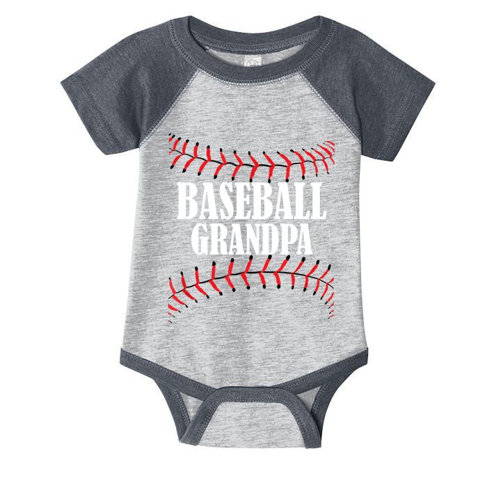 Baseball Grandpa Design Baseball Grandfather Infant Baby Jersey Bodysuit