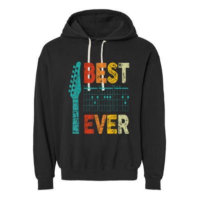 Best Guitar Dad Ever Chords Best Dad Guitar Guitar Dad Garment-Dyed Fleece Hoodie