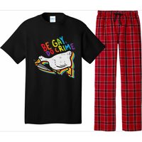 Be Gay Do Crime Goose Rainbow Pride Flag Lgbtq Women Pajama Set