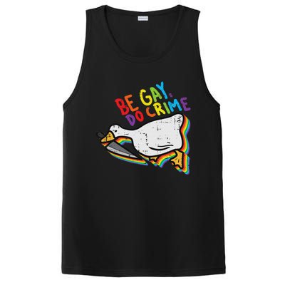 Be Gay Do Crime Goose Rainbow Pride Flag Lgbtq Women PosiCharge Competitor Tank