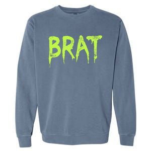 Brat Grunge Distressed Garment-Dyed Sweatshirt