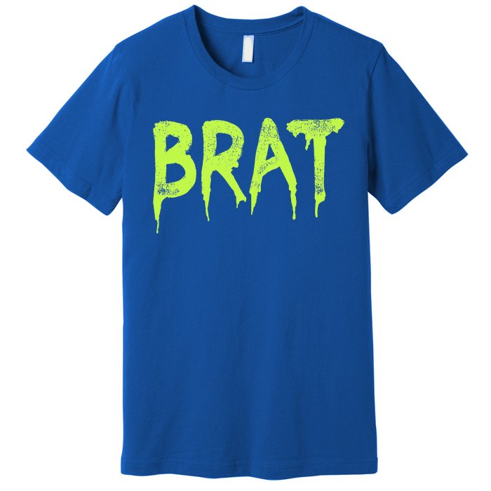 Brat Grunge Distressed Premium T-Shirt