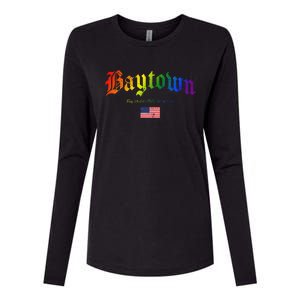 Bryan Gothic Design Lgbtqai+ Rainbow Version Womens Cotton Relaxed Long Sleeve T-Shirt