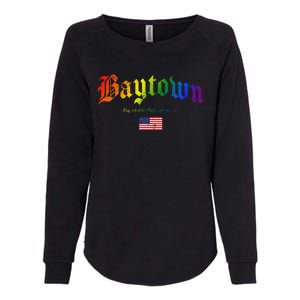 Bryan Gothic Design Lgbtqai+ Rainbow Version Womens California Wash Sweatshirt