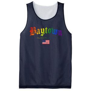 Bryan Gothic Design Lgbtqai+ Rainbow Version Mesh Reversible Basketball Jersey Tank