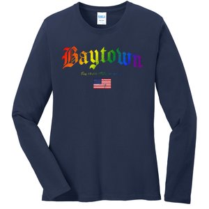 Bryan Gothic Design Lgbtqai+ Rainbow Version Ladies Long Sleeve Shirt