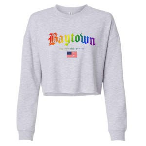 Bryan Gothic Design Lgbtqai+ Rainbow Version Cropped Pullover Crew