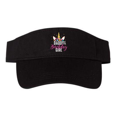 Birthday Girl Daddy Unicorn Lover Gift Valucap Bio-Washed Visor