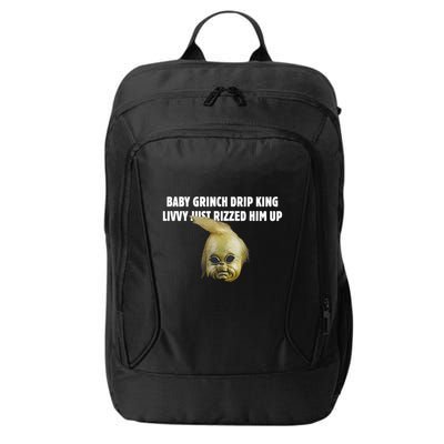 Baby Grin.Ch Drip King Livvy Just Rizzed Him Up City Backpack