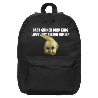 Baby Grin.Ch Drip King Livvy Just Rizzed Him Up 16 in Basic Backpack