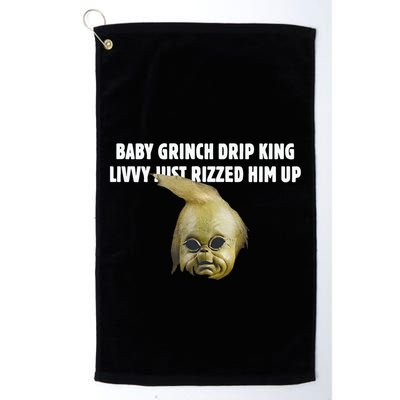Baby Grin.Ch Drip King Livvy Just Rizzed Him Up Golf Towel
