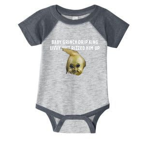 Baby Grin.Ch Drip King Livvy Just Rizzed Him Up Infant Baby Jersey Bodysuit