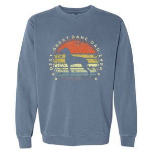 Best Great Dane Dad Ever Daddy Gifts Dog Lover Pet Owner Garment-Dyed Sweatshirt