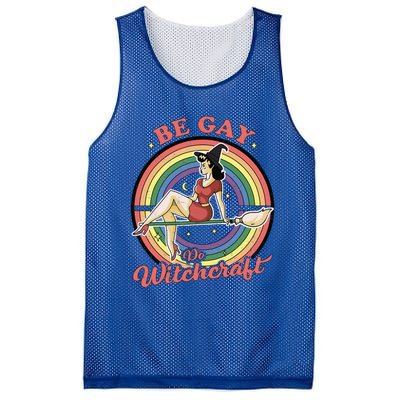 Be Gay Do Witchcraft Gay Lesbian Pagan Pride Witch Halloween Mesh Reversible Basketball Jersey Tank