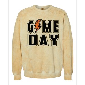 Basketball Game Day Lightning Team Basketball Colorblast Crewneck Sweatshirt