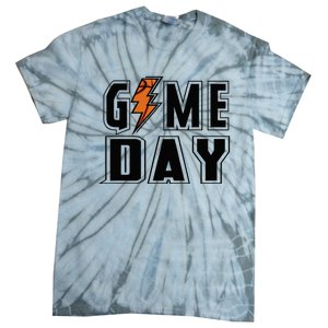 Basketball Game Day Lightning Team Basketball Tie-Dye T-Shirt