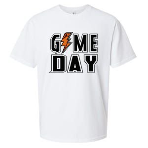 Basketball Game Day Lightning Team Basketball Sueded Cloud Jersey T-Shirt