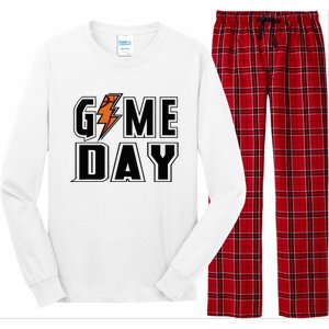 Basketball Game Day Lightning Team Basketball Long Sleeve Pajama Set