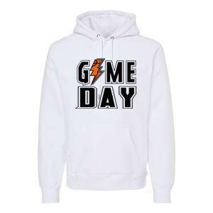 Basketball Game Day Lightning Team Basketball Premium Hoodie