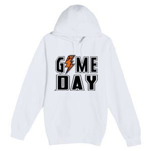 Basketball Game Day Lightning Team Basketball Premium Pullover Hoodie