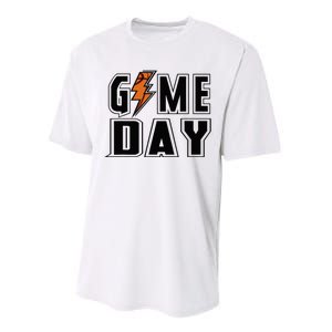 Basketball Game Day Lightning Team Basketball Performance Sprint T-Shirt