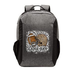 Bleached Game Day Leopard Football Helmet Sport Mom Vector Backpack