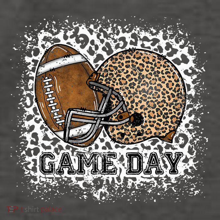 Bleached Game Day Leopard Football Helmet Sport Mom Vector Backpack