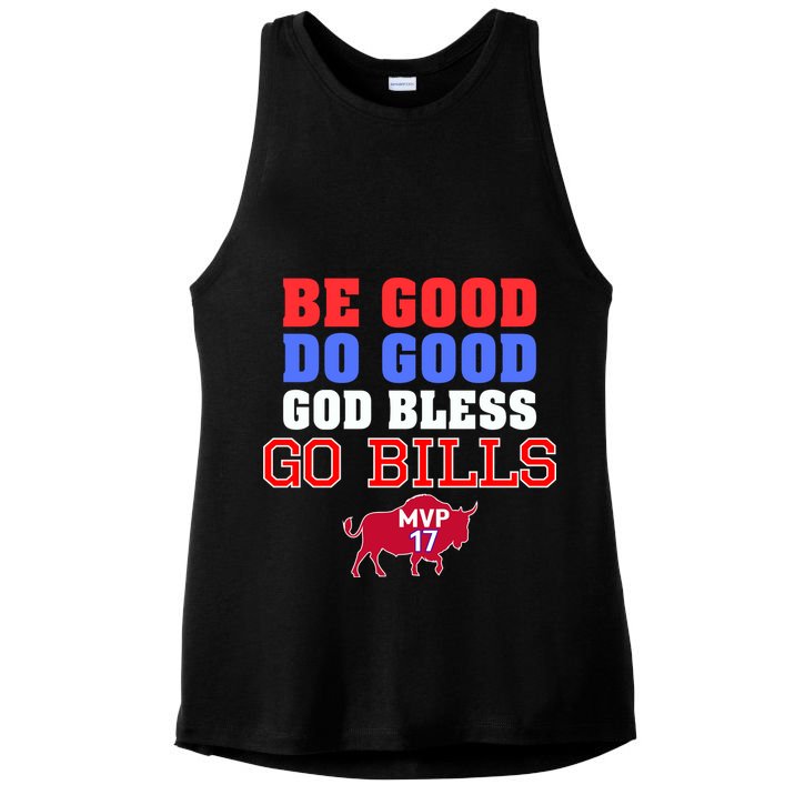 Be Good Do Good God Bless Go B.I.L.L.S Ladies PosiCharge Tri-Blend Wicking Tank