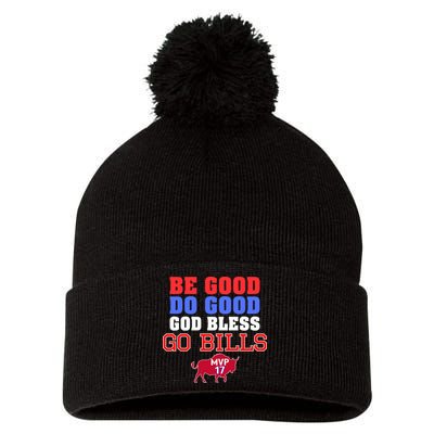 Be Good Do Good God Bless Go B.I.L.L.S Pom Pom 12in Knit Beanie