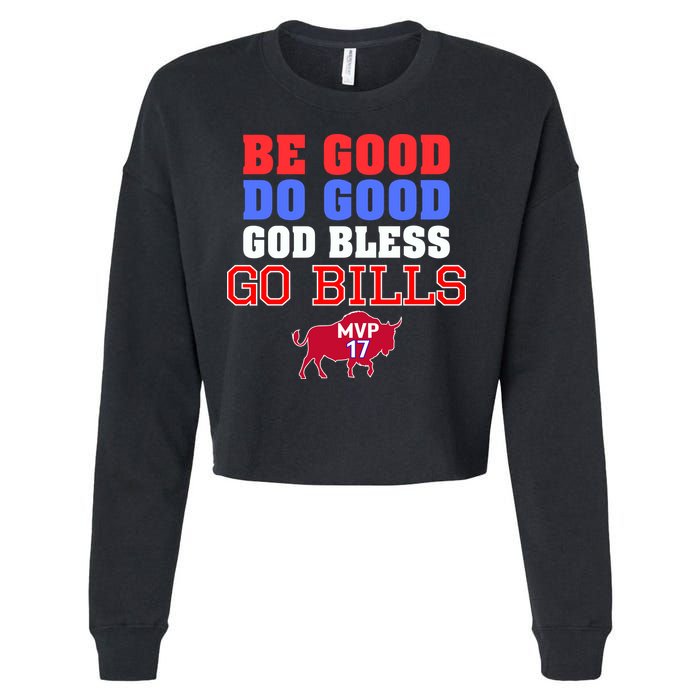 Be Good Do Good God Bless Go B.I.L.L.S Cropped Pullover Crew