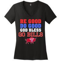 Be Good Do Good God Bless Go B.I.L.L.S Women's V-Neck T-Shirt