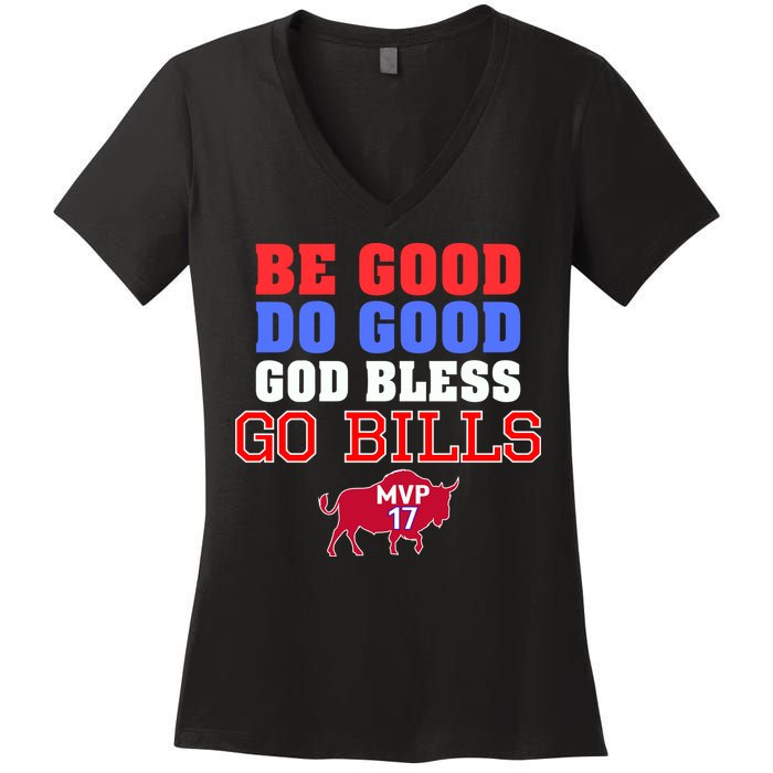 Be Good Do Good God Bless Go B.I.L.L.S Women's V-Neck T-Shirt