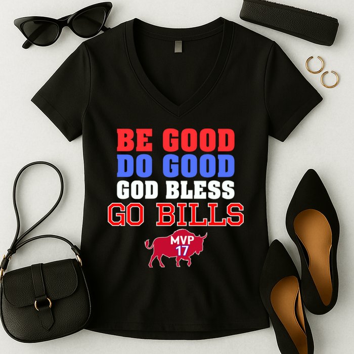 Be Good Do Good God Bless Go B.I.L.L.S Women's V-Neck T-Shirt