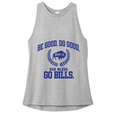 Be Good Do Good God Bless Go B.I.L.L.S Ladies PosiCharge Tri-Blend Wicking Tank