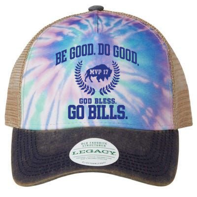 Be Good Do Good God Bless Go B.I.L.L.S Legacy Tie Dye Trucker Hat