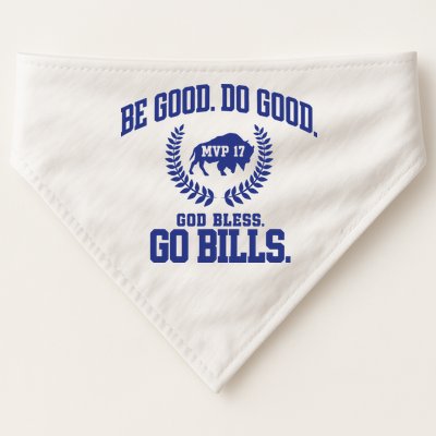 Be Good Do Good God Bless Go B.I.L.L.S USA-Made Doggie Bandana