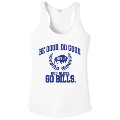 Be Good Do Good God Bless Go B.I.L.L.S Ladies PosiCharge Competitor Racerback Tank