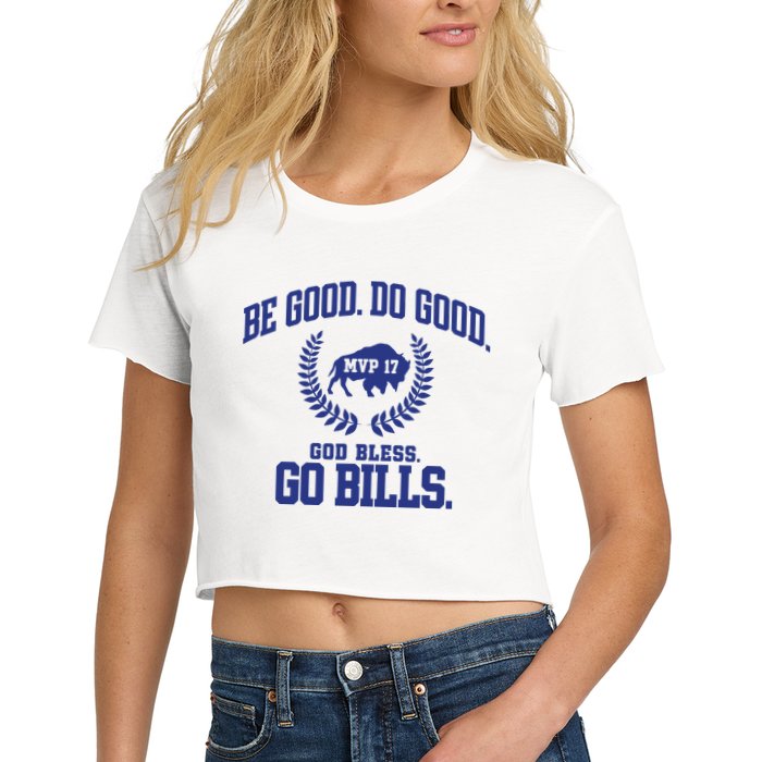 Be Good Do Good God Bless Go B.I.L.L.S Women's Crop Top Tee