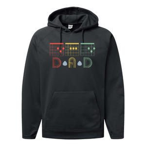 Best Guitar Dad Ever Chords Best Dad Guitar Father's Day Performance Fleece Hoodie