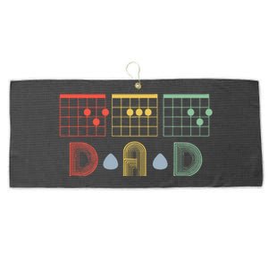 Best Guitar Dad Ever Chords Best Dad Guitar Father's Day Large Microfiber Waffle Golf Towel