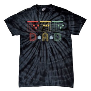 Best Guitar Dad Ever Chords Best Dad Guitar Father's Day Tie-Dye T-Shirt