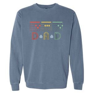 Best Guitar Dad Ever Chords Best Dad Guitar Father's Day Garment-Dyed Sweatshirt