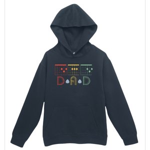 Best Guitar Dad Ever Chords Best Dad Guitar Father's Day Urban Pullover Hoodie