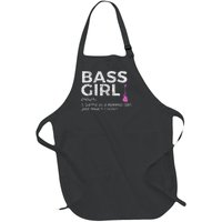 Bass Girl Definition Bass Player For Musicians Full-Length Apron With Pockets