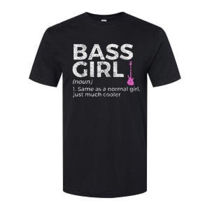 Bass Girl Definition Bass Player For Musicians Softstyle CVC T-Shirt