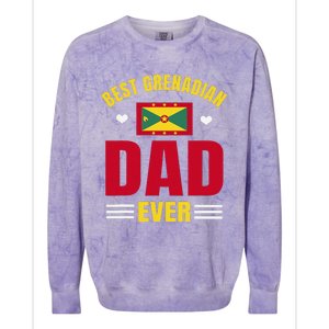 Best Grenadian Dad Ever Grenada FatherS Day Colorblast Crewneck Sweatshirt