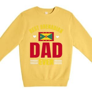 Best Grenadian Dad Ever Grenada FatherS Day Premium Crewneck Sweatshirt